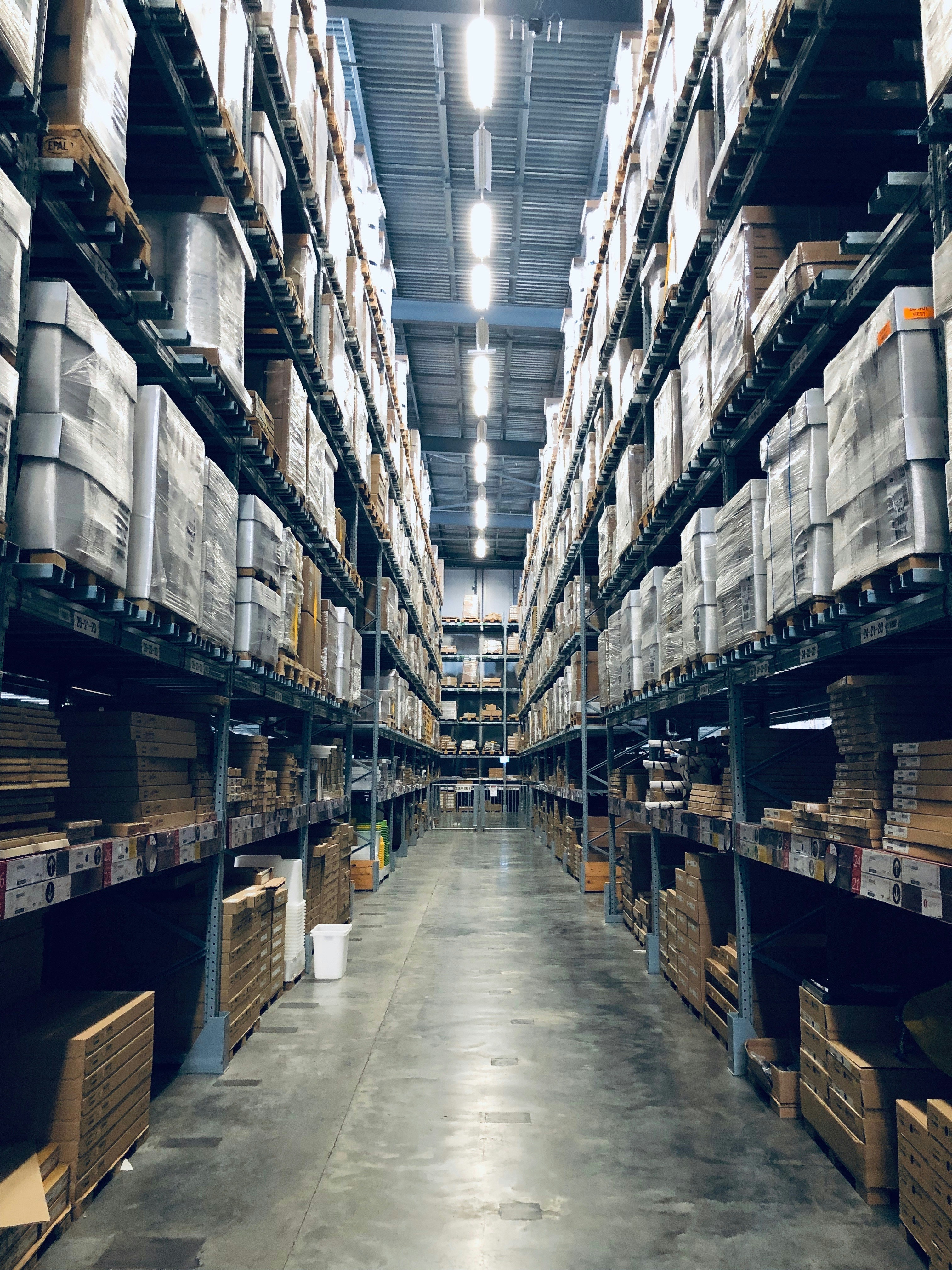 Modern warehouse interior